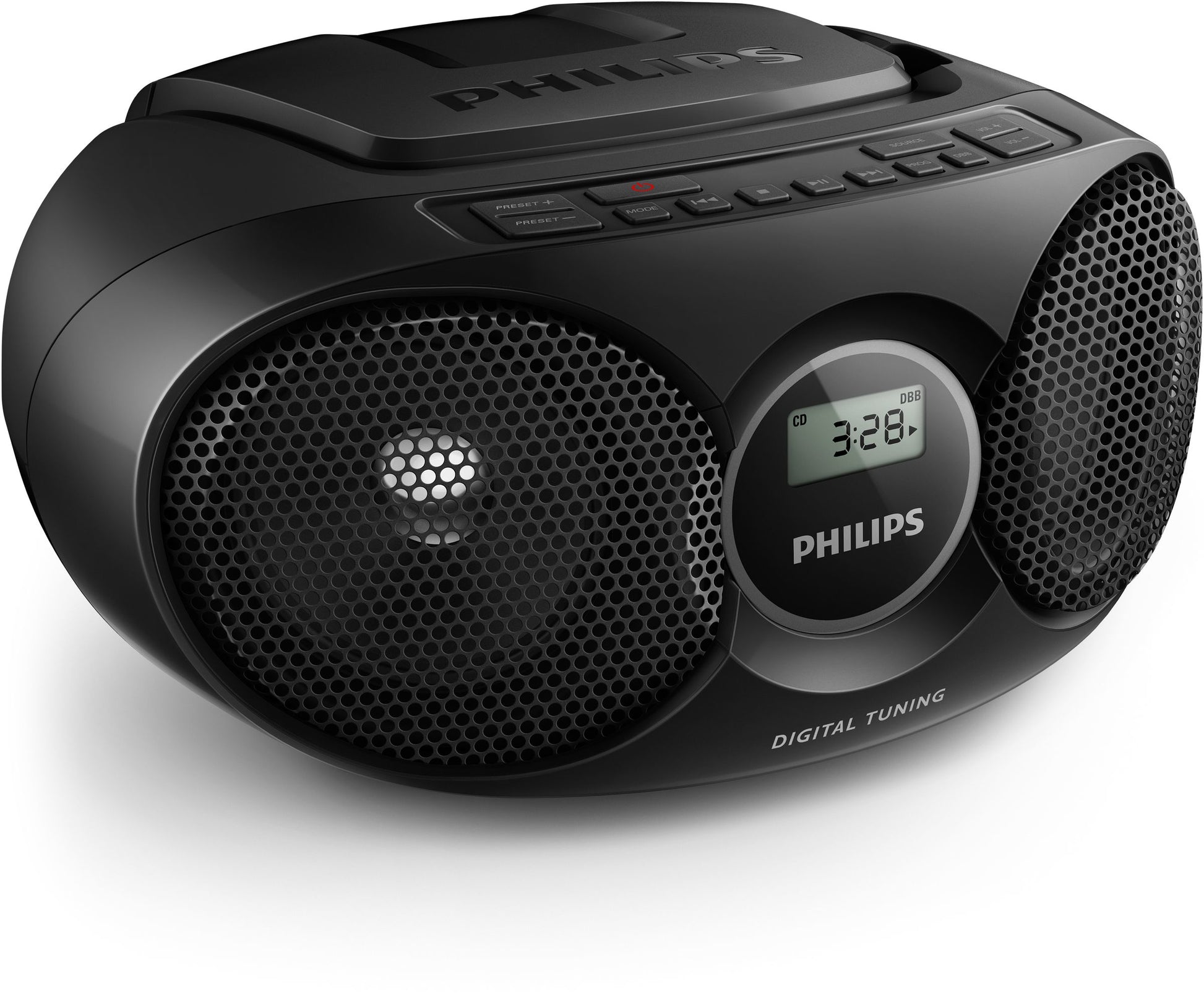 Philips AZ215B/12 – CD-Player – UKW, CD, Batteriebetrieb, mit Lautsprecher – Schwarz