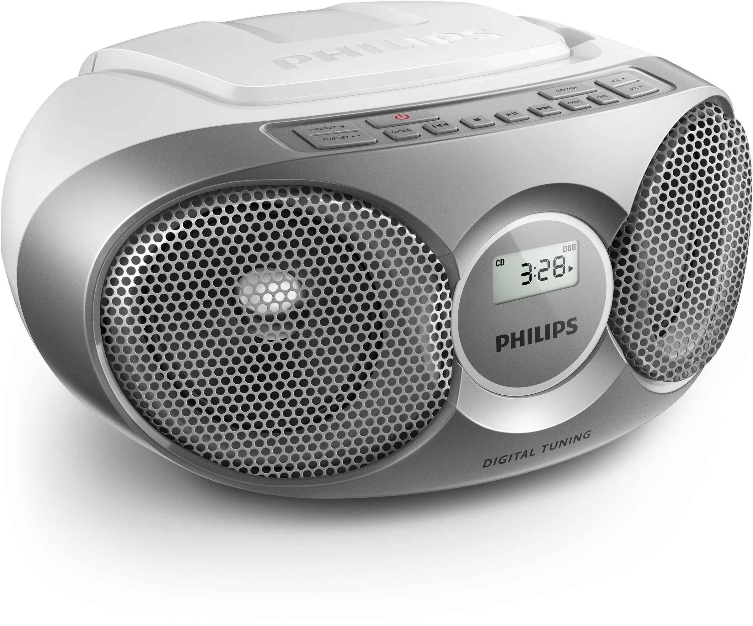 Philips AZ215S – CD-Player – Portabel – UKW, Akkubetrieb – Silber