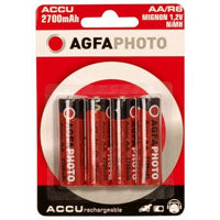 AgfaPhoto AA Akkus – NiMH, 2700 mAh, 1,2 V – 4 Stk.