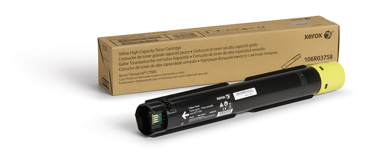 Xerox Toner 106R03758 – Gelb, 10100 Seiten – für VersaLink C7000