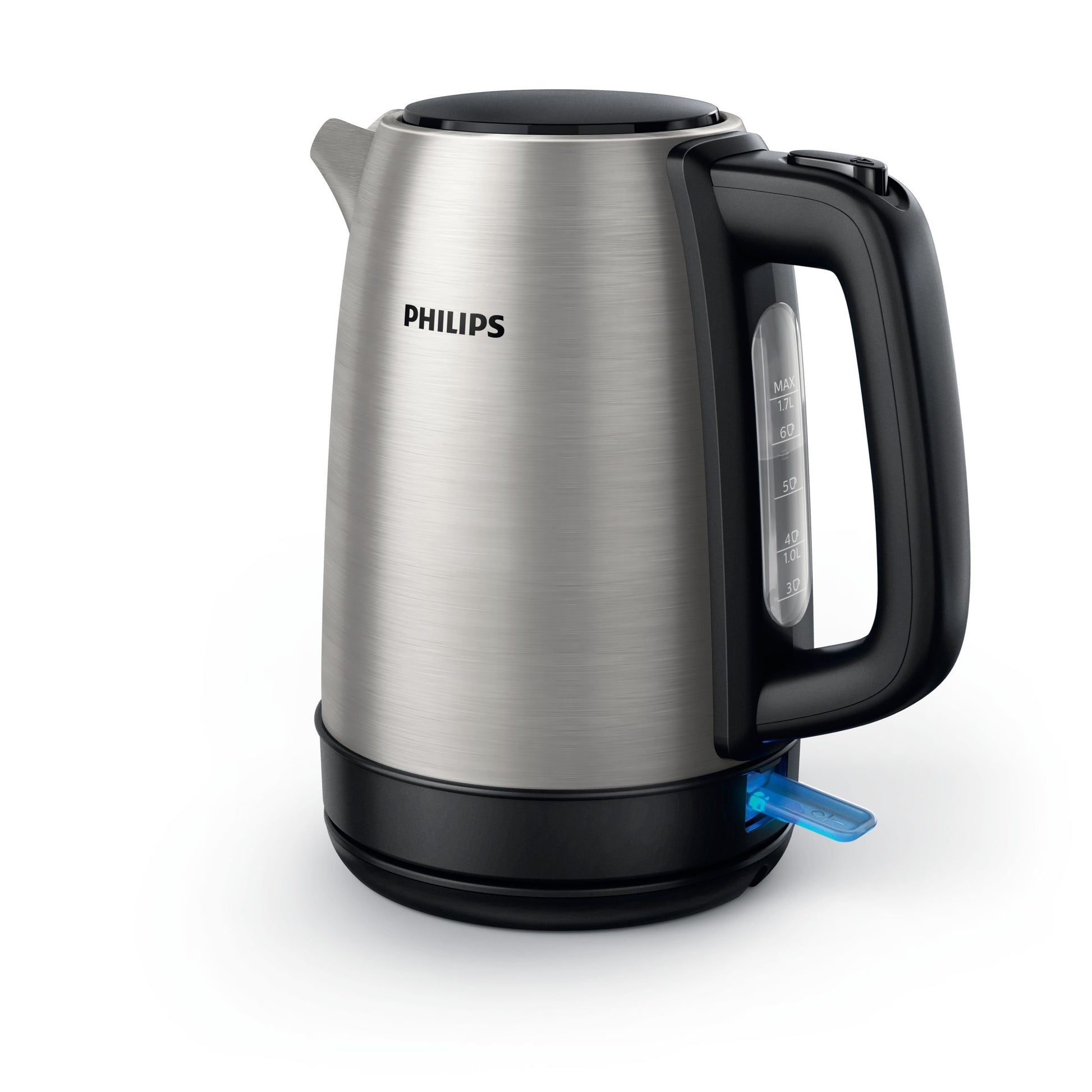 Philips HD9350/94 – Wasserkocher 1,7 l, 2200 W, Edelstahl, Silber
