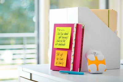 Post-it Super Sticky Haftnotizen – 76×76 mm – sortiert, 12×90 Blatt, PEFC