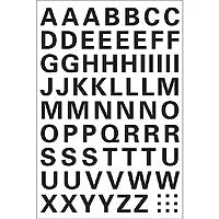 HERMA Vario Buchstaben und Zahlen Folie – 84 × 120 mm, Höhe 10 mm, Schwarz, Selbstklebend – 74 Stk