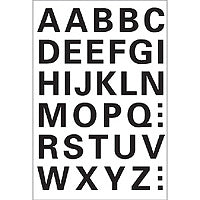 HERMA Buchstabenaufkleber – 84 × 120 mm, Höhe 15 mm, Folie, Schwarz – 36 Stk