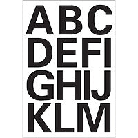 HERMA Beschriftungsbogen – 84 × 120 mm, schwarz, Folie, Buchstaben A–Z – 2 Stk
