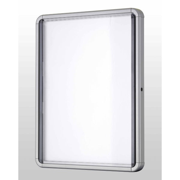 Nobo Schaukasten, 6 × A4 – Aluminium, Sicherheitsglas, abschliessbar, magnethaftend, 70,9 × 66,8 × 4,3 cm