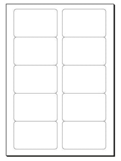 Sigel Visitenkarten, 85 × 55 mm, 190 g/m² – für Laser/Inkjet/Kopierer – A4, 10/Blatt – 100 Karten