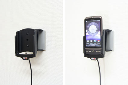 Brodit Auto-Halterung, Kipp- und Schwenkgelenk, mit Zigarettenanzünder – für HTC Desire – Schwarz