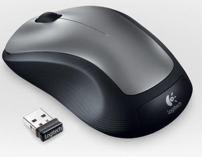 Logitech M310 Silber Maus – kabellos, USB-A (Nano-Empfänger)