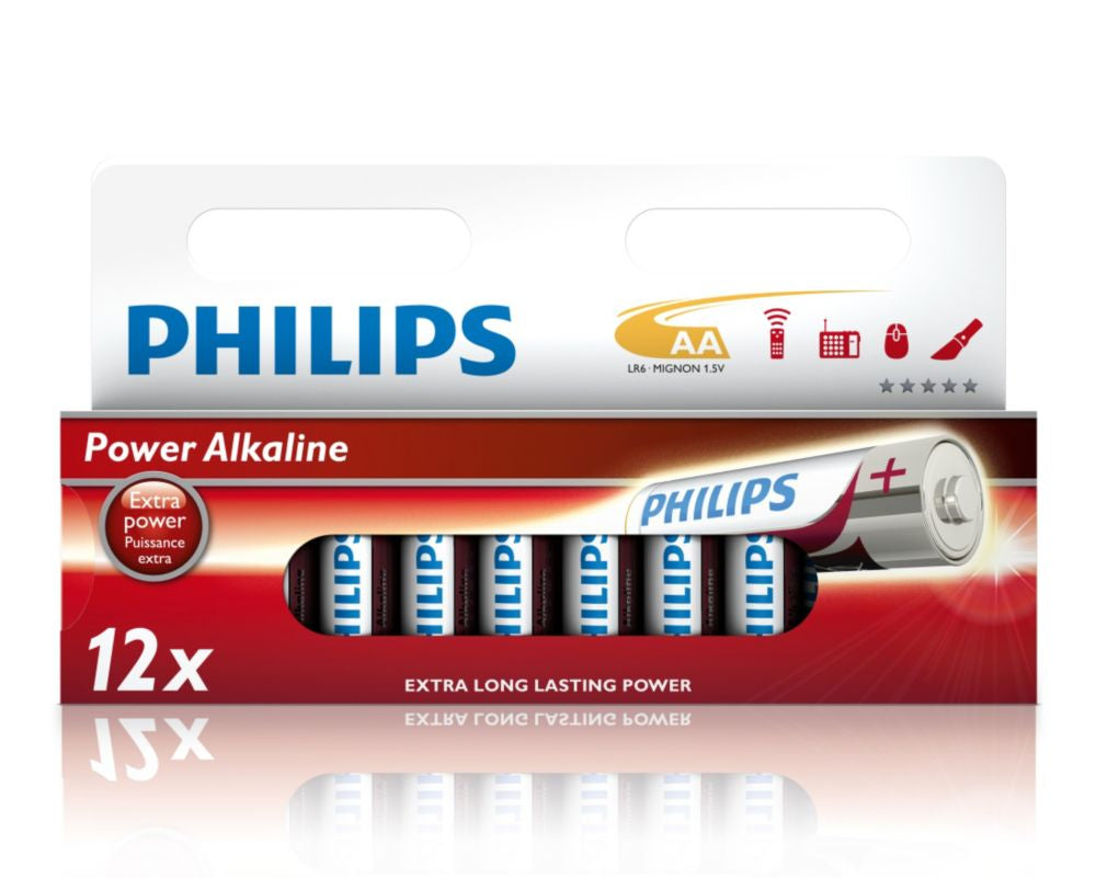 Philips AA Batterien, Alkaline, 1,5 V – 4 Stk.