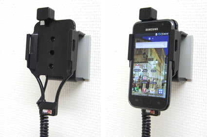Brodit Auto-Ladegerät – Zigarettenanzünder, dreh-/neigbar – für Galaxy S Plus (GT‑i9001), Galaxy S (i9000)