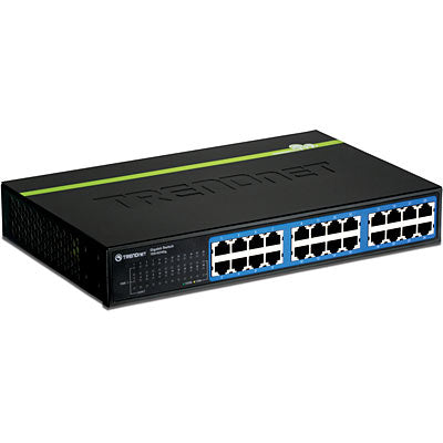 Trendnet TEG-S24DG – Unmanaged Switch – 24× 1G, Desktop, Schwarz