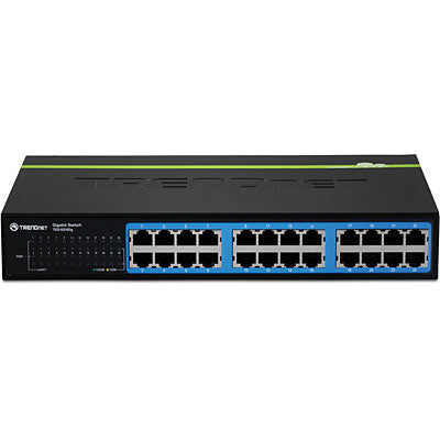 Trendnet TEG-S24DG – Unmanaged Switch – 24× 1G, Desktop, Schwarz