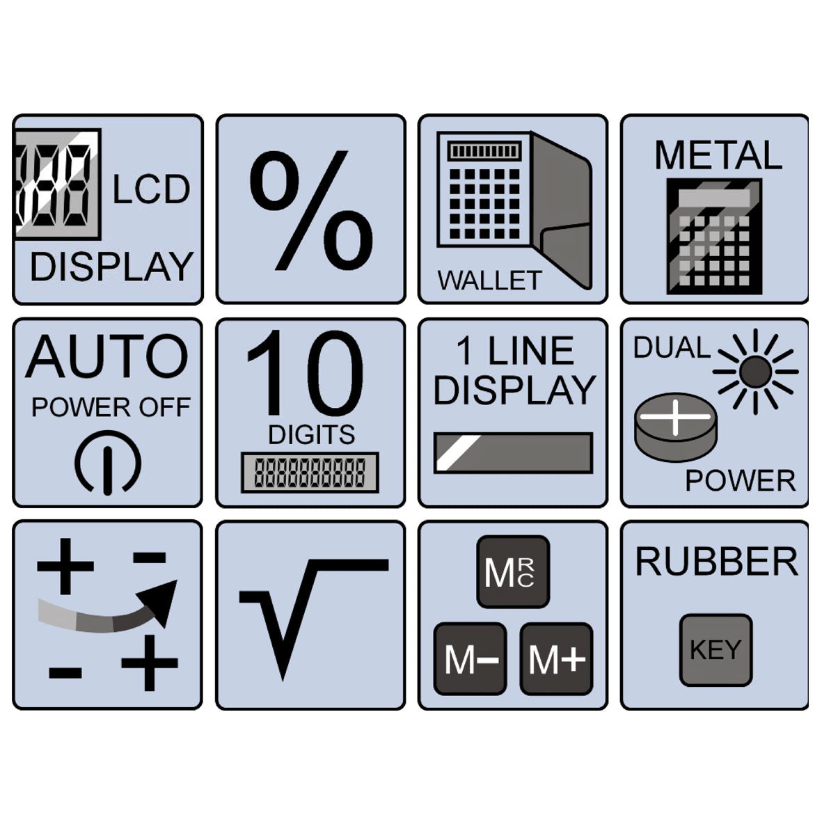 Olympia Taschenrechner LCD 1110 – 10-stellig – Solar – Schwarz