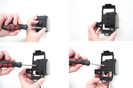 Brodit Auto-Halterung, drehbar, neigbar, mit Zigarettenanzünder-Stecker – für Nokia N8 – Schwarz, Kunststoff