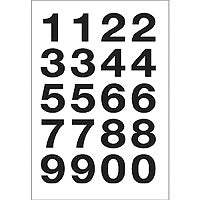 HERMA Sticker Zahlen 0–9, schwarz, 40 Stk (2 Bögen), 20 × 18 mm