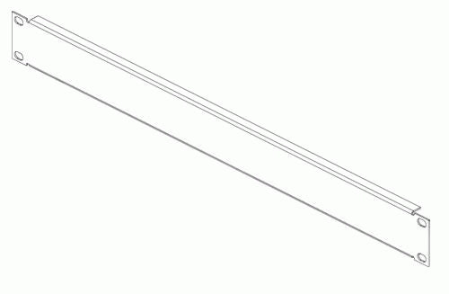 Conteg 19" Blindblende 1U – Blindblende – 19" Rack, 1U, RAL 9005, Schwarz