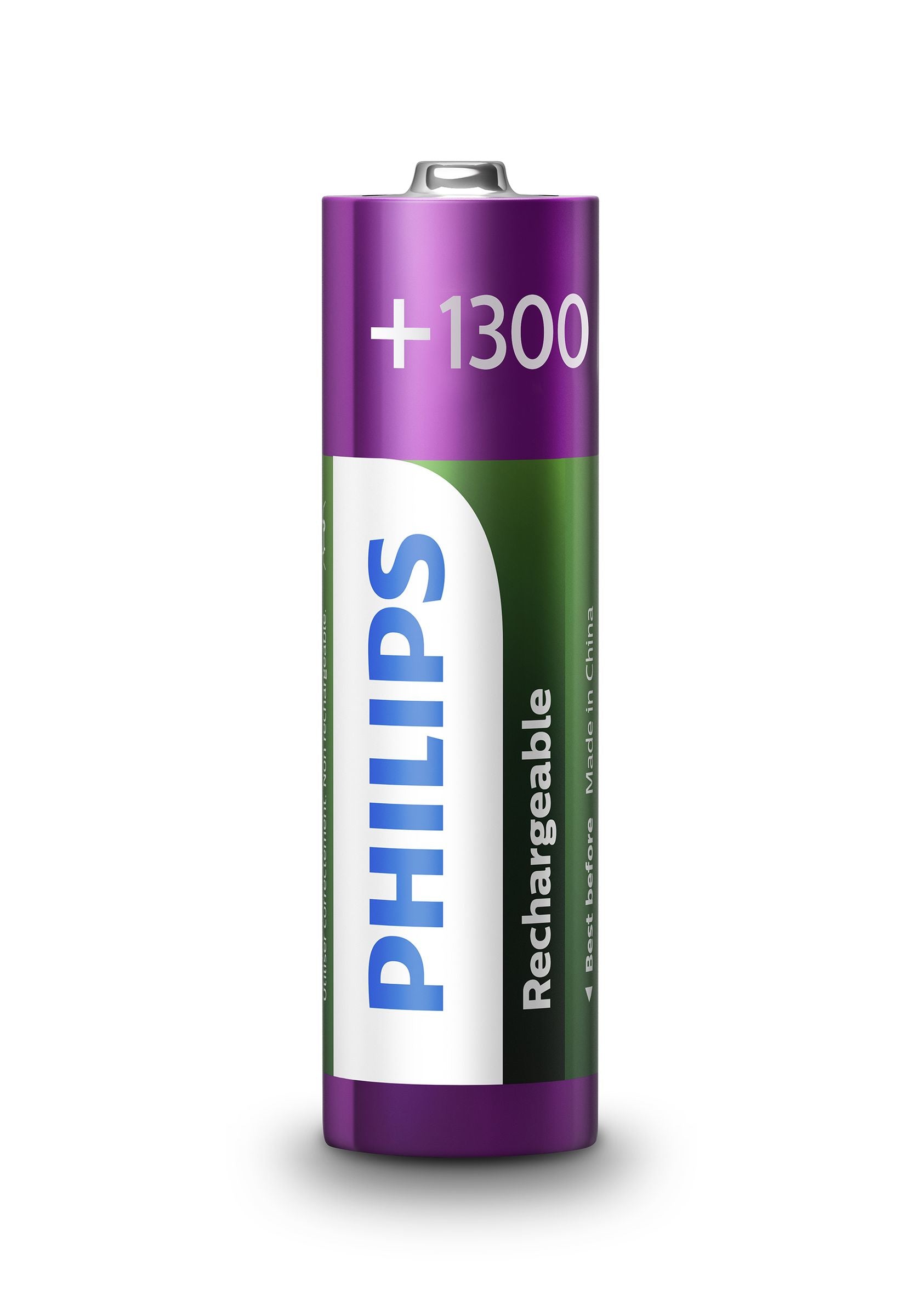 Philips AA Akkus – NiMH, 1300 mAh, 1,2 V – 4 Stk.