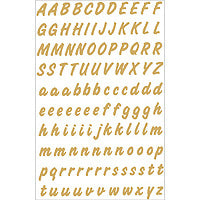 HERMA Sticker Buchstaben A–Z, gold, wetterfeste Folie, Set à 2 Bögen, 84 × 120 mm