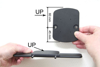 Brodit Tablet-Halterung Kopfstützenhalter – für Volvo C70 1997–2005, S60 2000–2010, XC90 2002–2012 – Schwarz