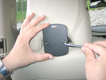 Brodit Tablet-Halterung Kopfstützenhalter – für Volvo C70 1997–2005, S60 2000–2010, XC90 2002–2012 – Schwarz