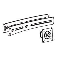 Ergotron DS100 – VESA Adapterplatte – VESA 75×75/100×100 mm – bis 14 kg – Schwarz – für DS100