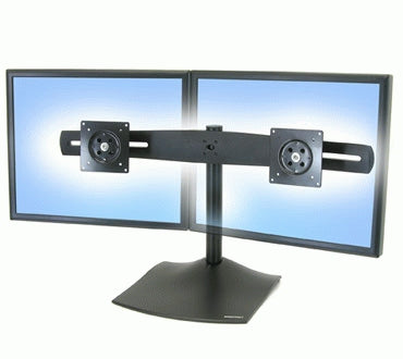 Ergotron DS100 – Monitorhalterung, Dual, Tischklemme, bis 24", Schwarz