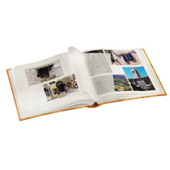 Hama Fotoalbum Jumbo Singo – für 300 × 300 mm, orange, mit Pergaminzwischenblättern, Karton