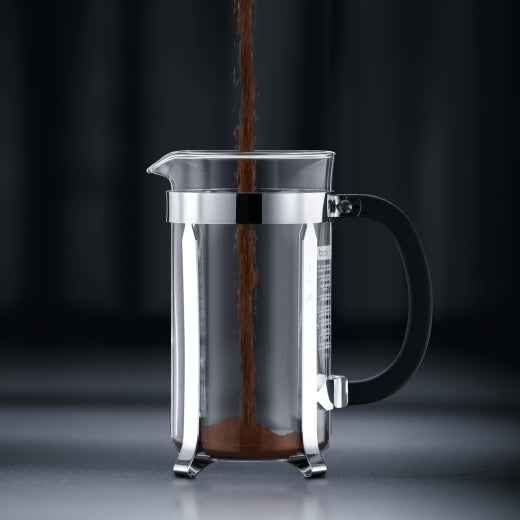 Bodum Chambord French Press / Kaffeebereiter – 0,5 l, 4 Tassen, Borosilikatglas/Kunststoff