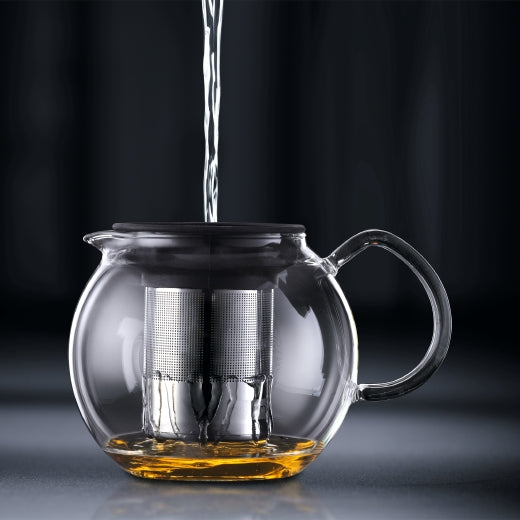 Bodum French Press 1,5 l, Glas (Borosilikat)/Kunststoff, Schwarz