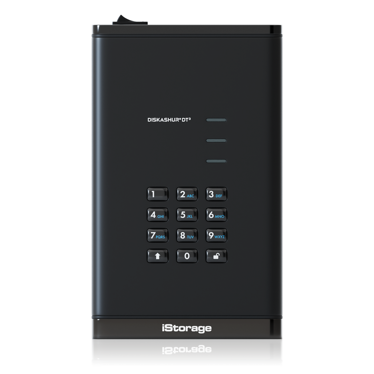 iStorage diskAshur DT3 – für 3,5" HDD, USB-C 3,2 Gen 1, hardwareverschlüsselt, FIPS 140-3 Level 3