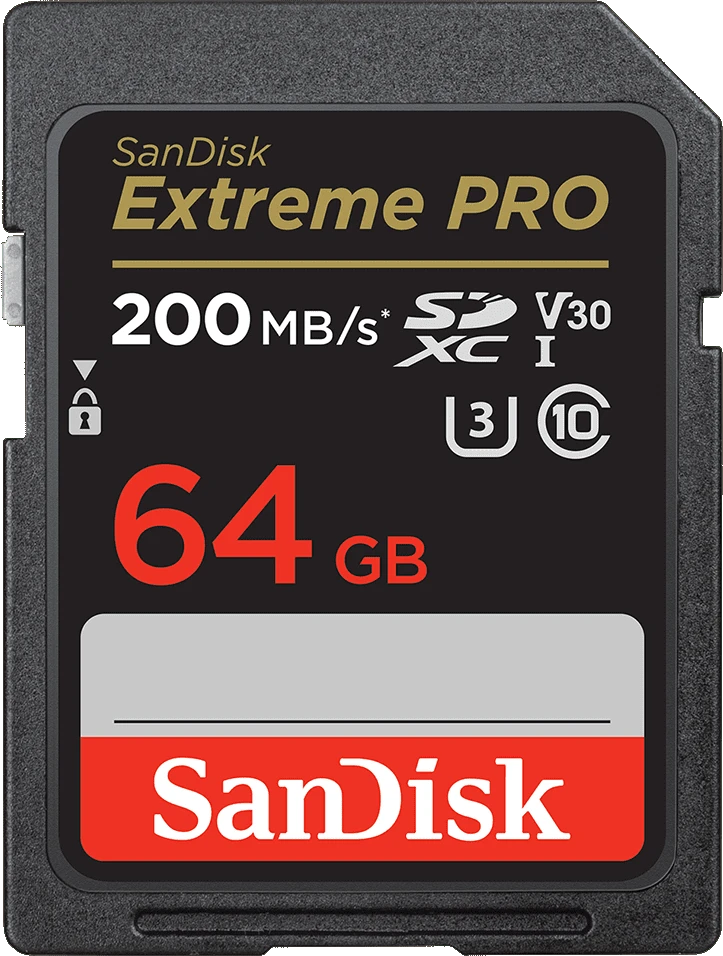 SanDisk Extreme Pro SDXC 64 GB – UHS-I, 200/90 MB/s