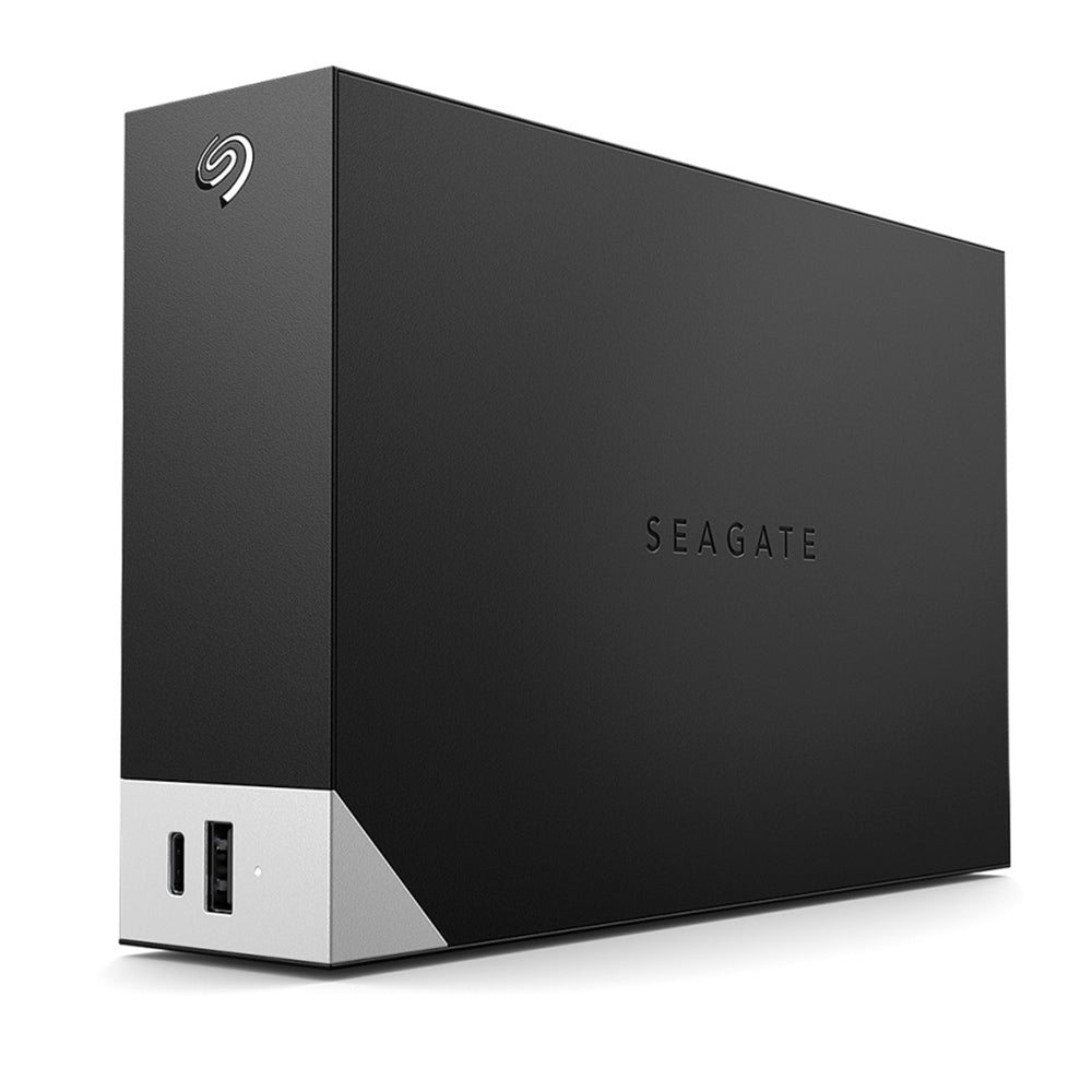 Seagate One Touch Desktop mit HUB 10 TB – Externe HDD, USB-C/USB-A (USB 3.2 Gen 1), Schwarz/Grau