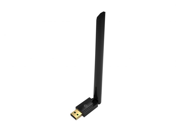 Conceptronic ABBY17B USB-Bluetooth-Adapter – Bluetooth 5.3, bis 100 m, 3 Mbit/s, externe Antenne – USB (gerade)