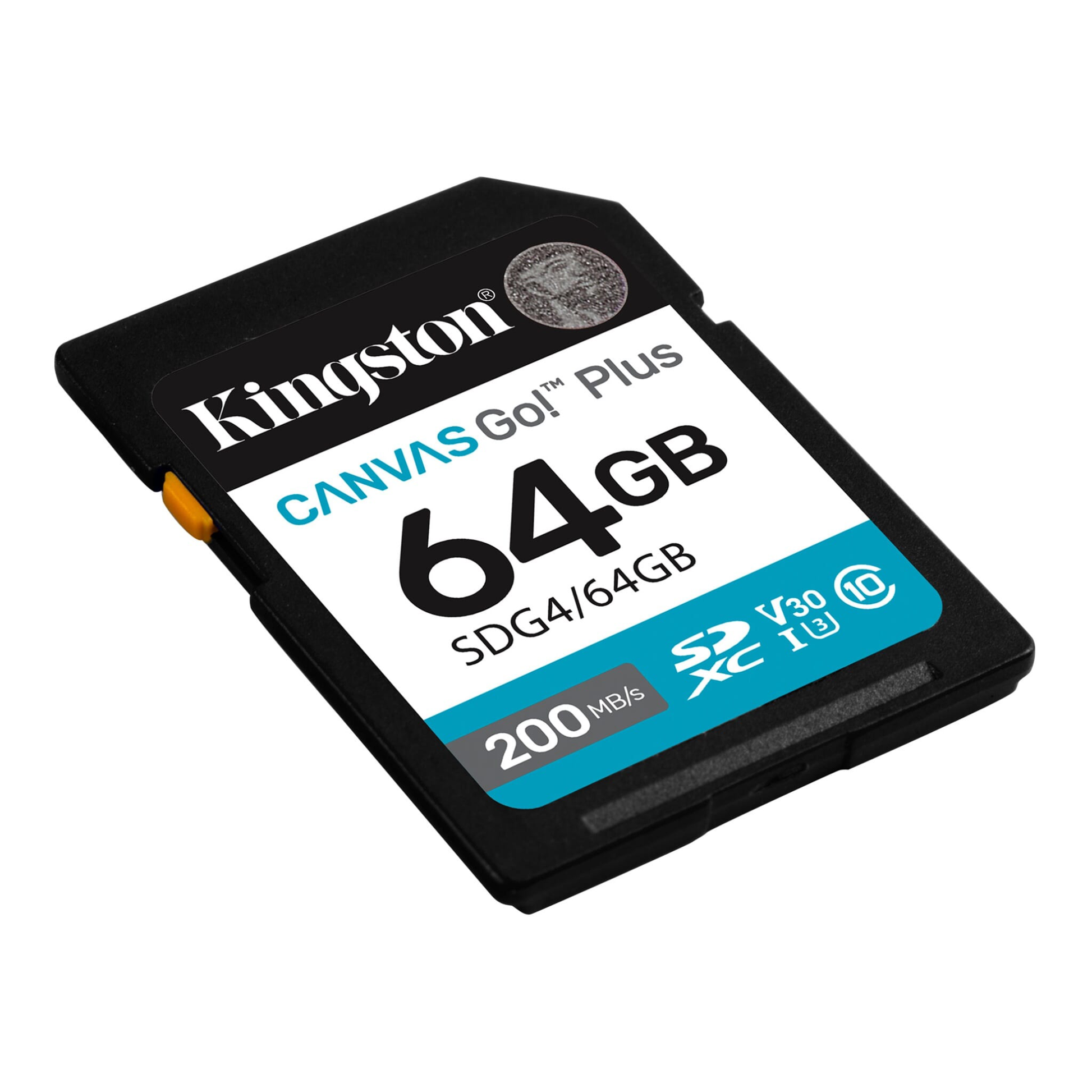 Kingston Technology Kingston Canvas Go Plus 200R Gen4 Allgemeines Speichergerät – 64 GB, SDXC UHS-I U3 V30, 200 MB/s