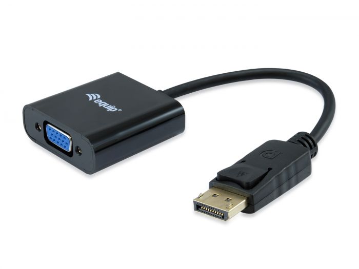 Equip 133435 Adapter DisplayPort zu VGA – 1920 × 1200, 0,15 m, Schwarz