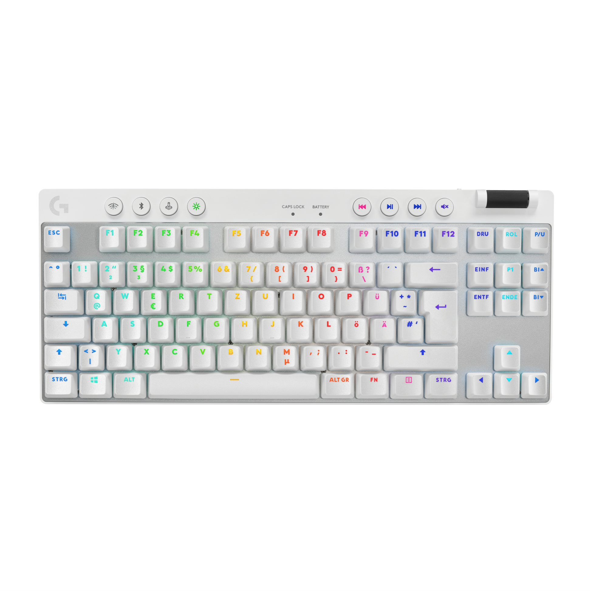 Logitech G PRO X 60 – Tastatur 60% – Mechanisch RGB – Bluetooth & 2,4 GHz (Nano-Empfänger USB-A) – QWERTZ (CH)