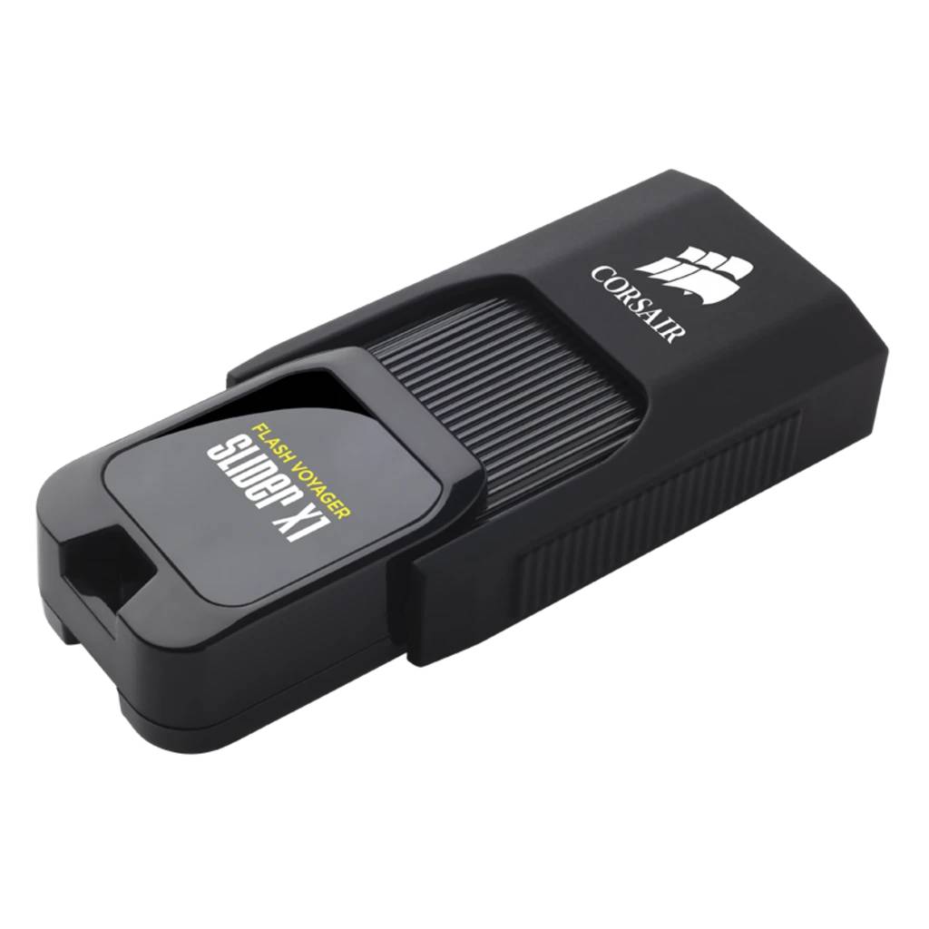Corsair Flash Voyager Slider X1 – 64 GB, USB 3.2 Gen 1 (USB-A), 130 MB/s – für Windows, Mac, Linux