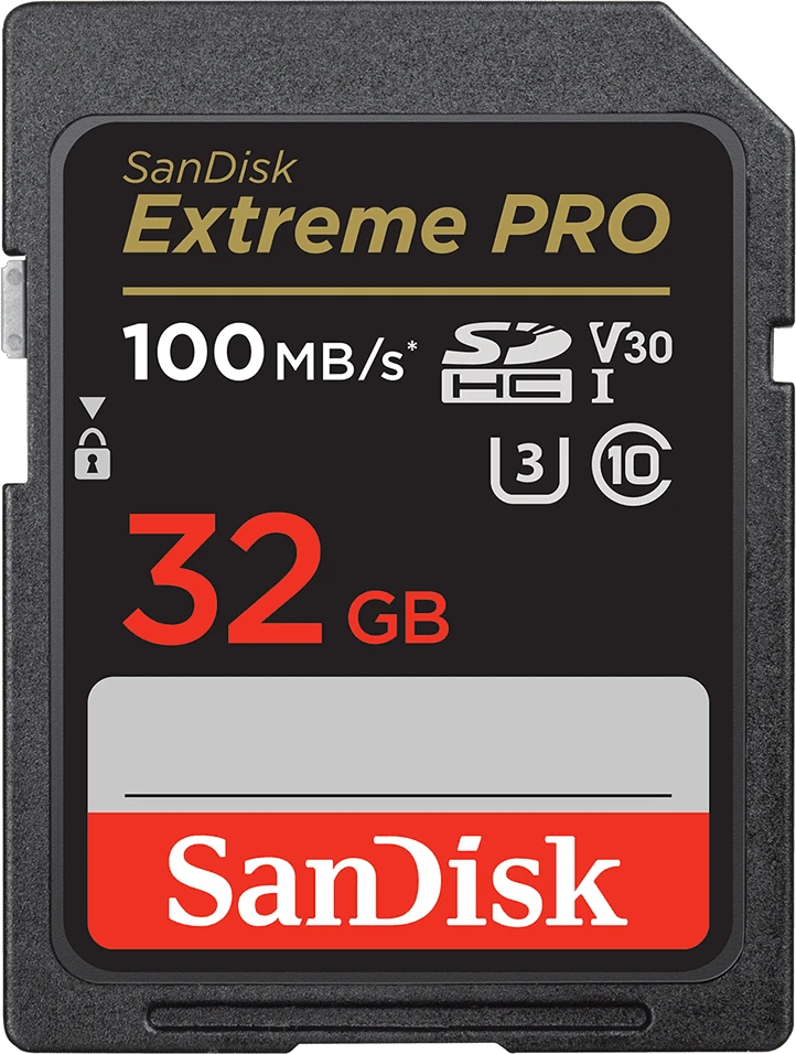SanDisk Extreme Pro SDHC 32 GB – UHS-I, 100/90 MB/s