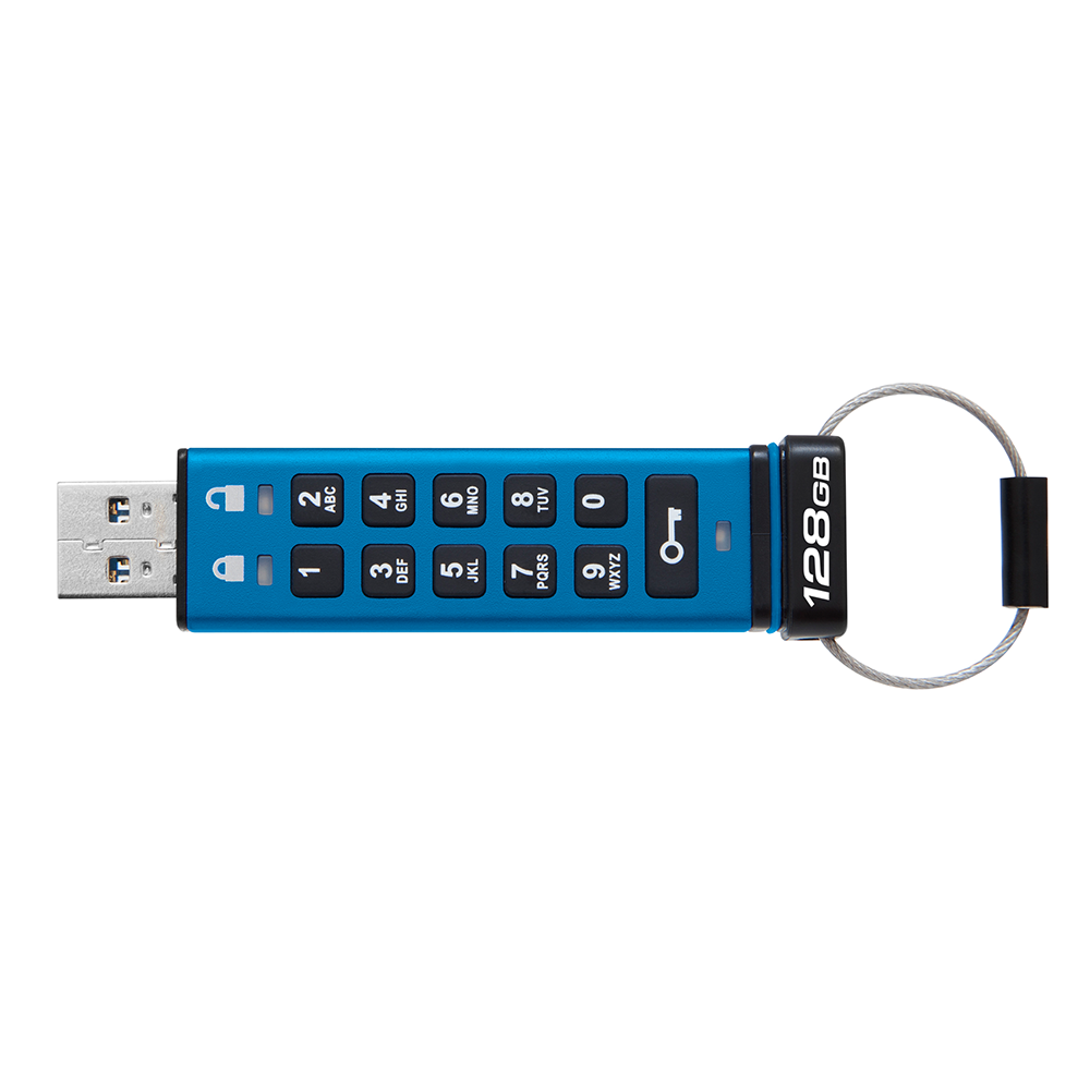Kingston Technology Kingston IronKey KEYPAD200 USB-Stick – 128 GB, AES-256, FIPS 140-3 Level 3 (ausstehend)