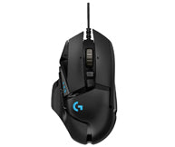 Logitech G G502 HERO – Gaming-Maus – Kabelgebunden (USB‑A), 25600 DPI, RGB-Beleuchtung, rechts, Schwarz