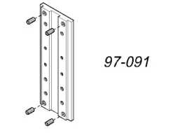 Ergotron Montageset Serie 100/200/300/400 – VESA-Adapterplatte – Wand – Silber – für Ergotron LX, MX, 400 (u. a.)