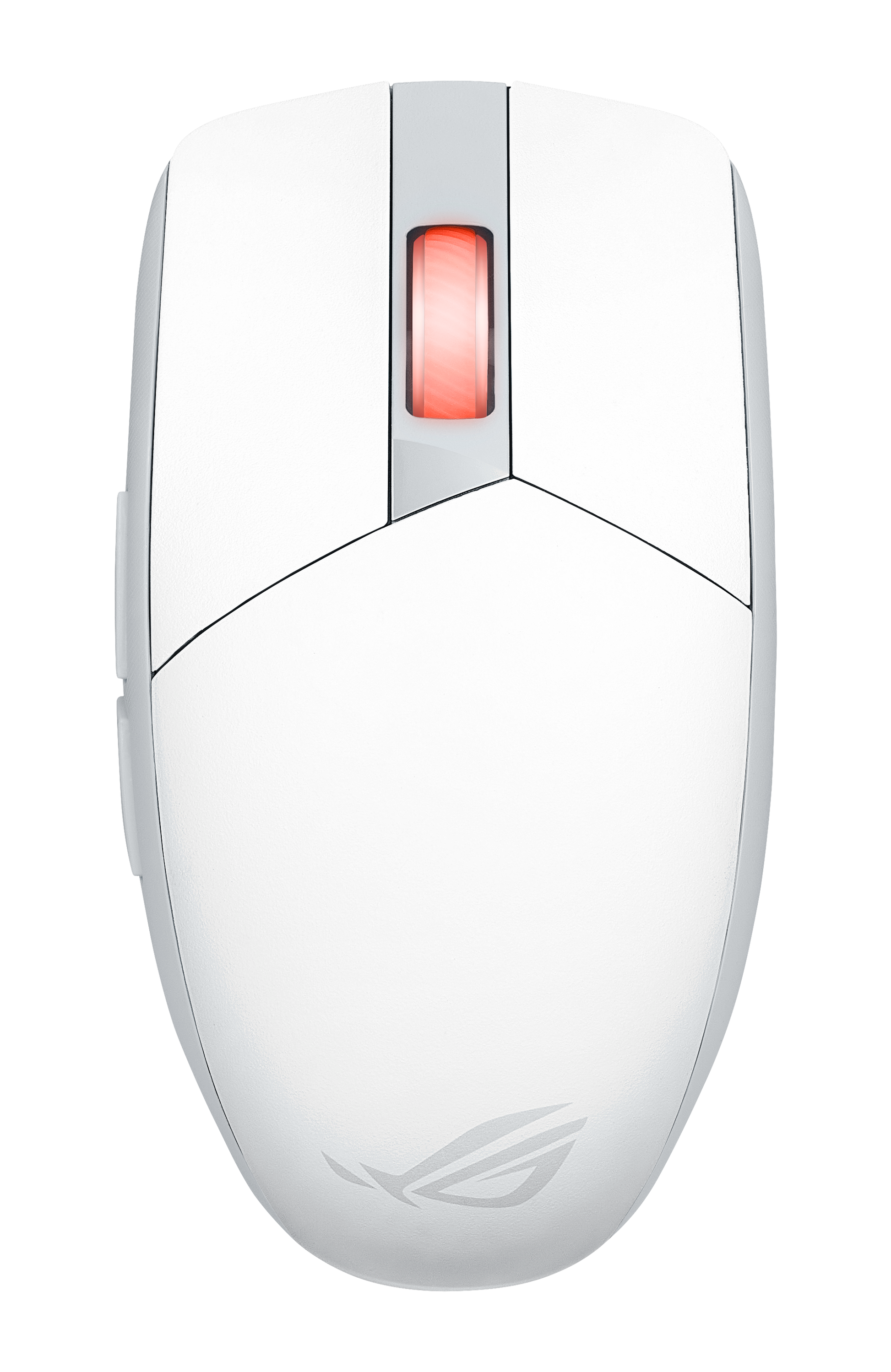 ASUS ROG Strix Impact III Wireless Gaming-Maus – kabellos, Bluetooth + 2,4 GHz, 36'000 dpi, beidhändig, weiss