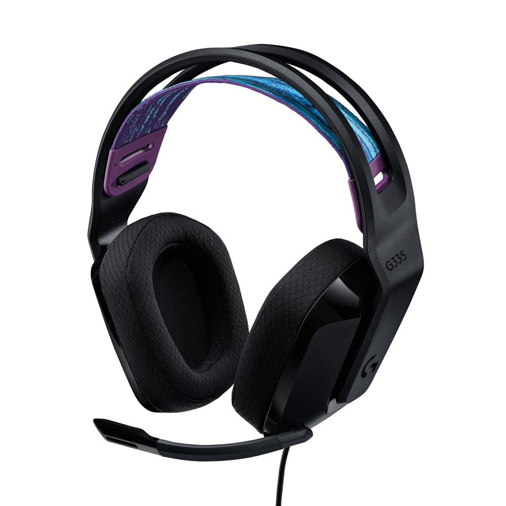 Logitech G G335 Gaming-Headset – Over-Ear, Stereo, Kabelgebunden, 3,5 mm Klinke, Schwarz