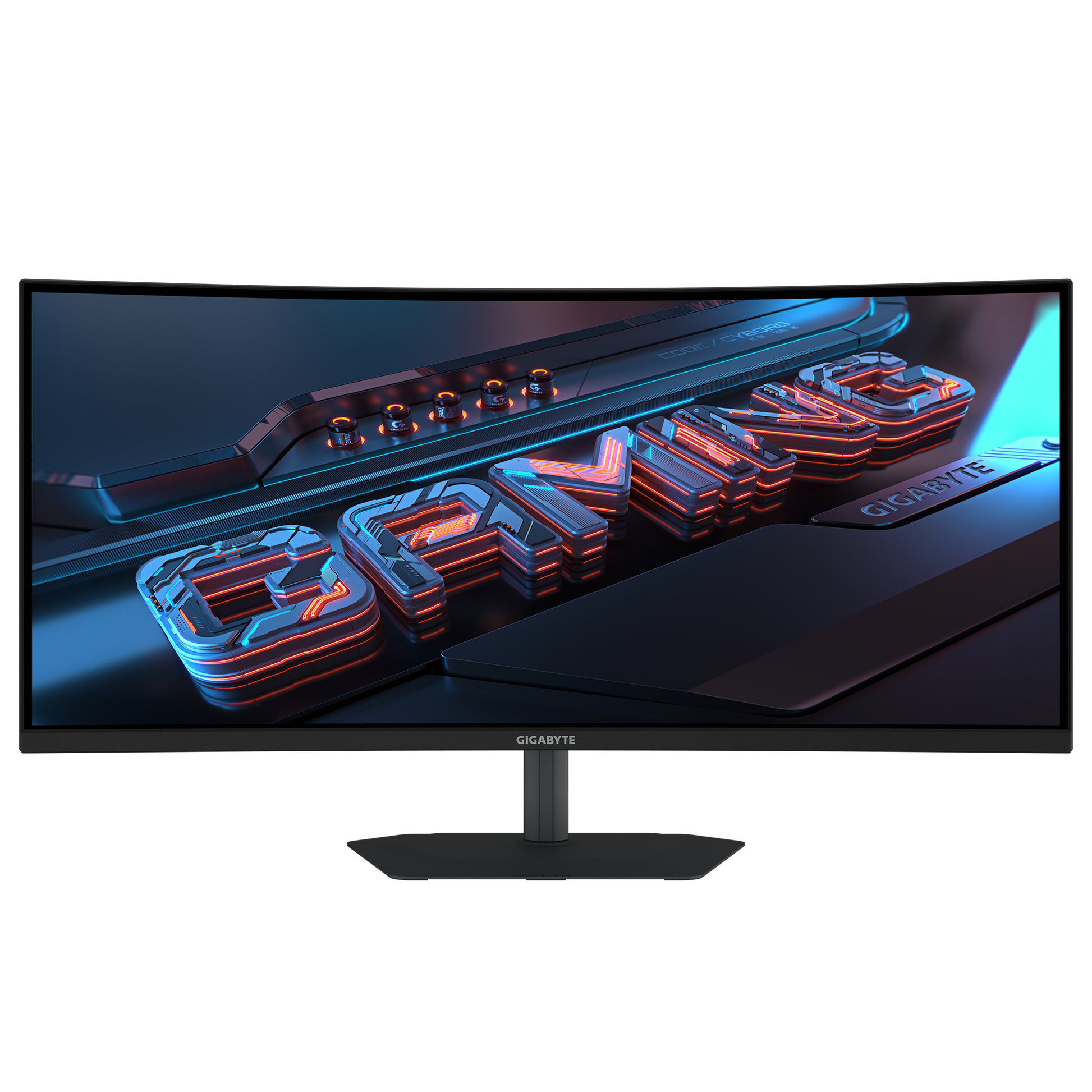 GIGABYTE G34WQC2 – Monitor, 34", 3440 × 1440, VA, 200 Hz, 450 cd/m², 2× HDMI 2.1, 2× DisplayPort 1.4