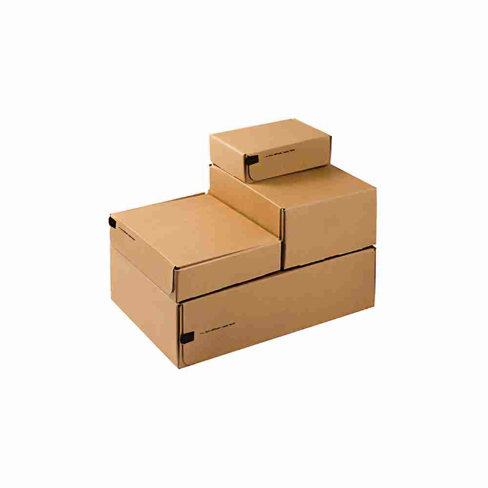 Colompac Versandverpackung – 192 × 155 × 91 mm, braun, Aufreissband, Automatikboden, selbstklebend – 1 Stk., ab 500 Stk.