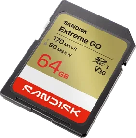 SanDisk Extreme GO SDXC 64 GB – UHS-I, 170/80 MB/s