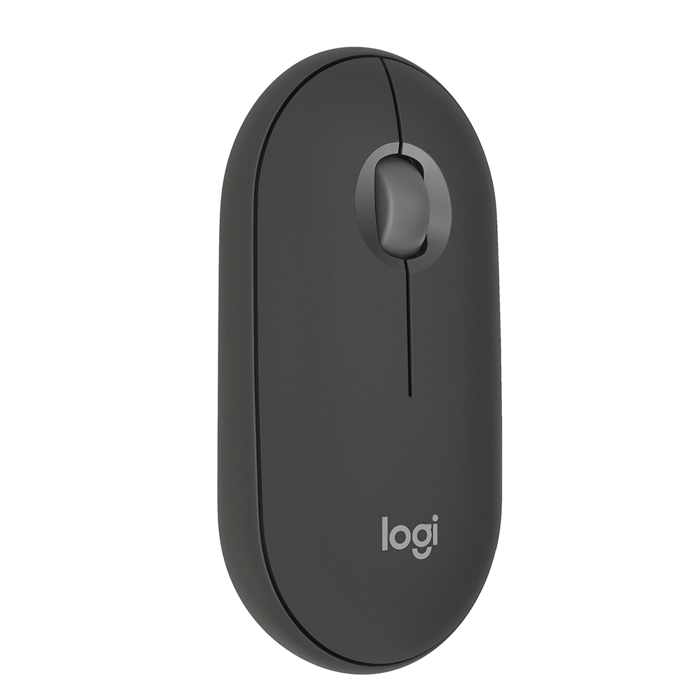 Logitech Pebble M350s Maus – kabellos, Bluetooth, Graphit