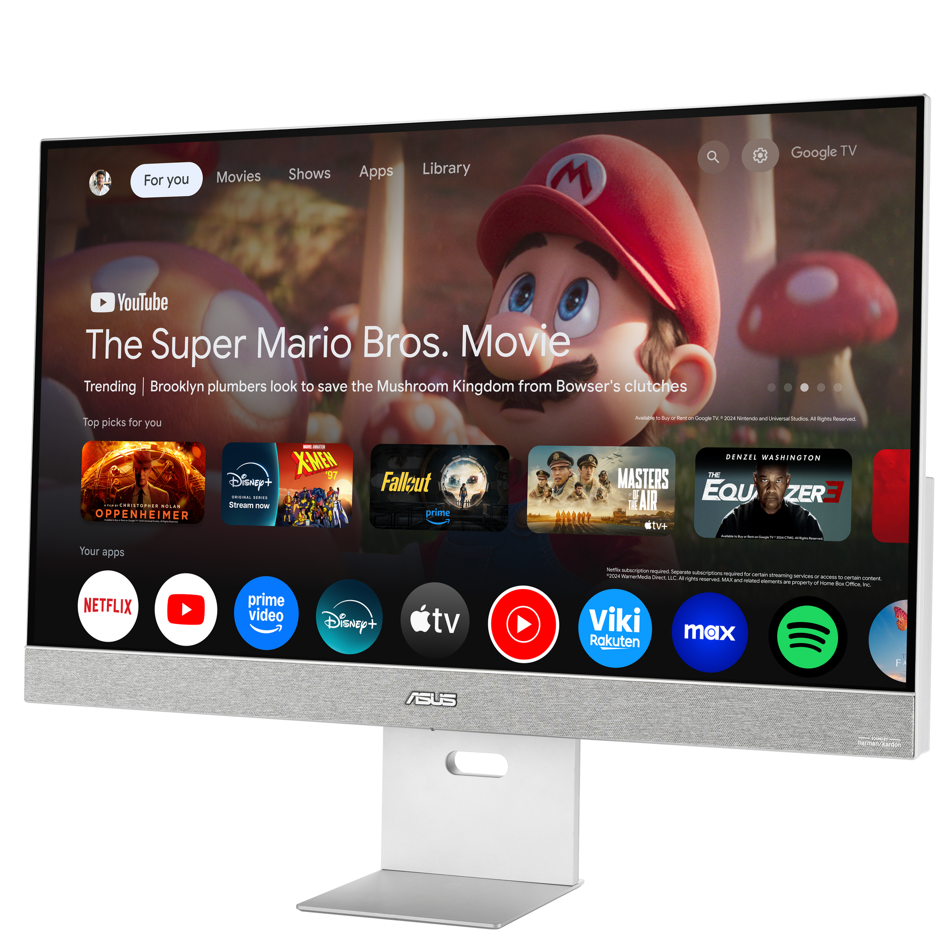 ASUS ZenScreen Smart MS32UC – Monitor, 31,5", 3840 × 2160 (UHD 4K), IPS, Google TV