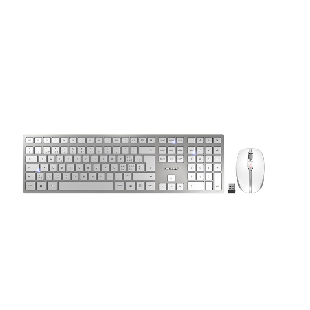 CHERRY DW 9100 SLIM – Tastatur, kabellos (Bluetooth/2,4 GHz), CH-Layout (DE-CH) – für Windows